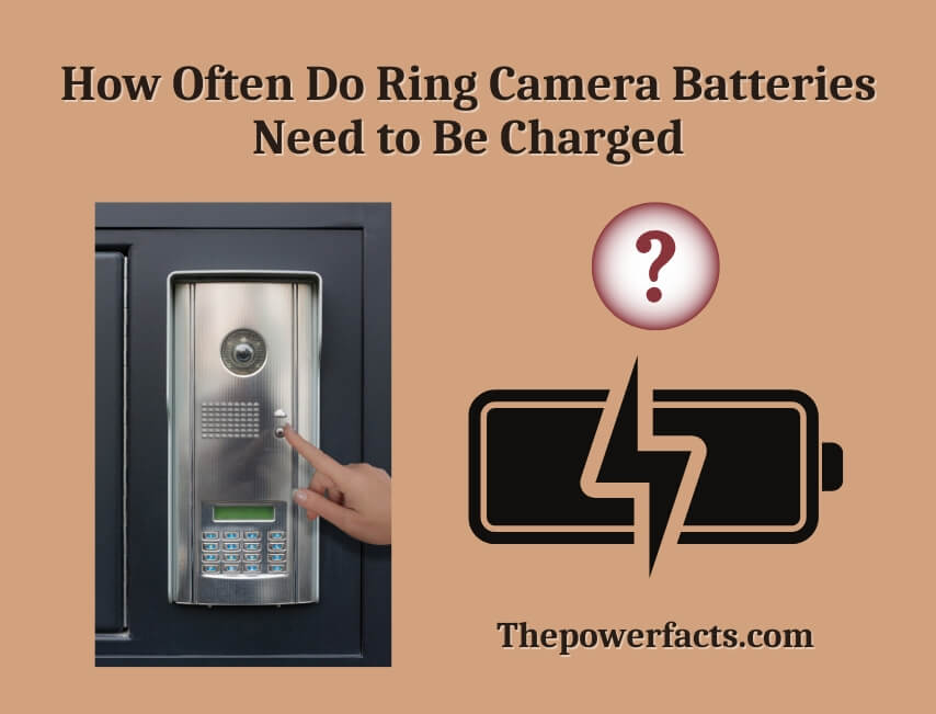 how often do ring camera batteries need to be charged