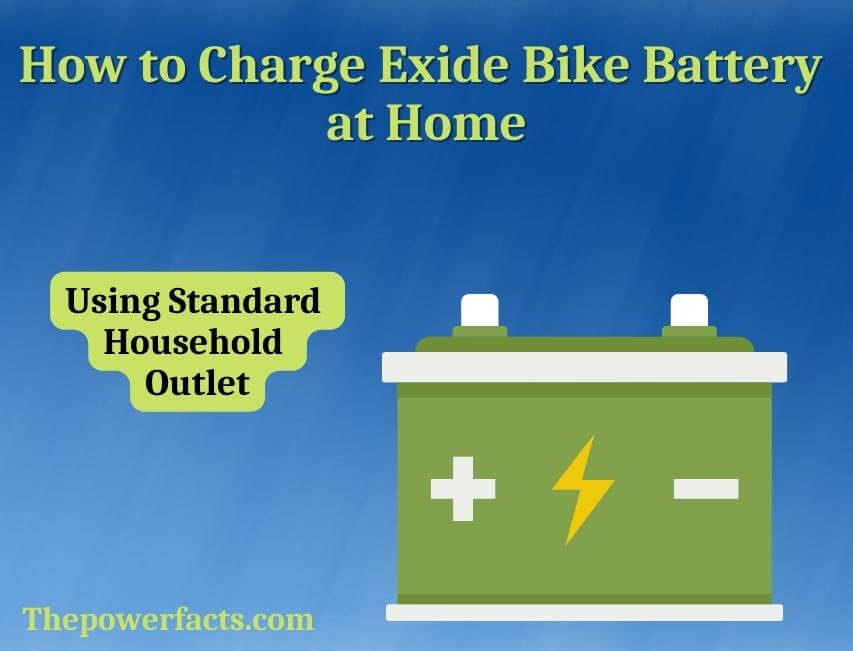 how to charge exide bike battery at home
