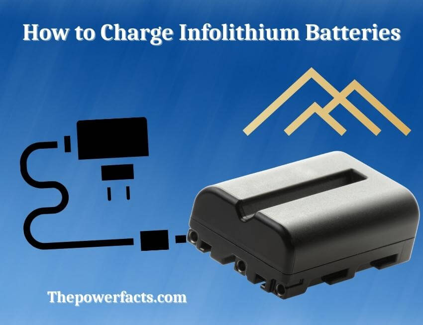how to charge infolithium batteries