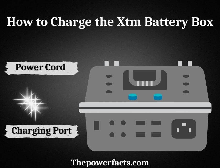 how to charge the xtm battery box