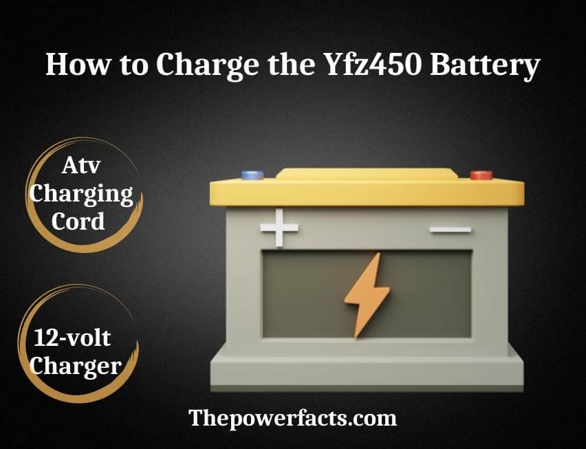 how to charge the yfz450 battery