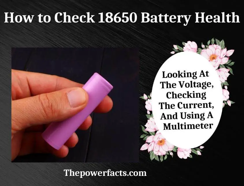 how to check 18650 battery health