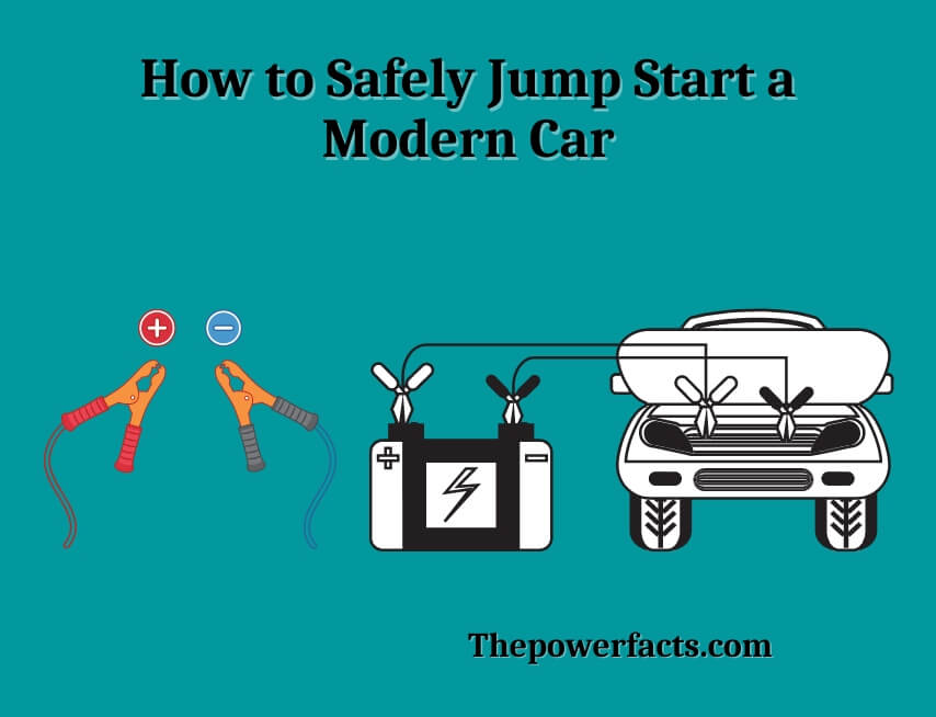how to safely jump start a modern car