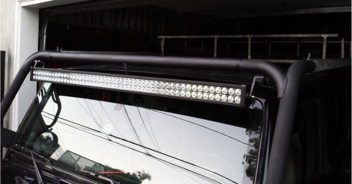 how to wire light bar to high beams