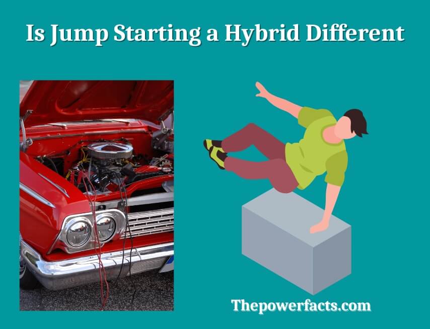 is jump starting a hybrid different