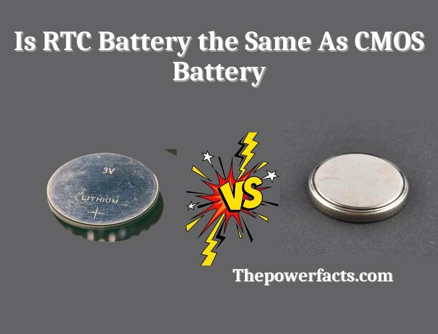 is rtc battery the same as cmos battery