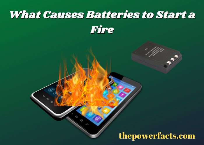 what causes batteries to start a fire