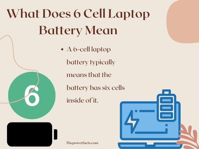 what does 6 cell laptop battery mean