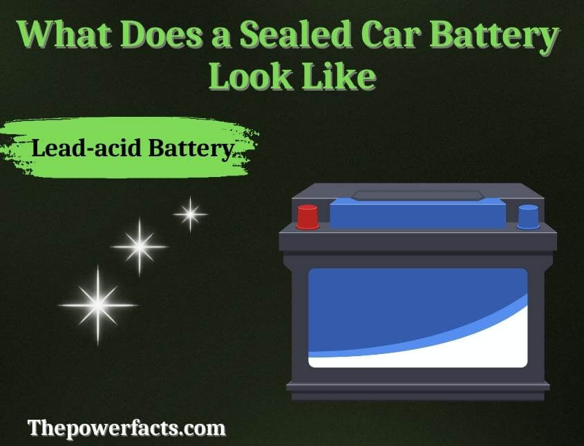 what does a sealed car battery look like