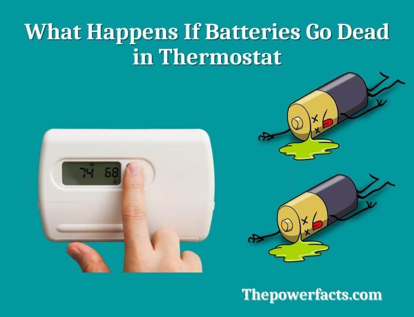 what happens if batteries go dead in thermostat