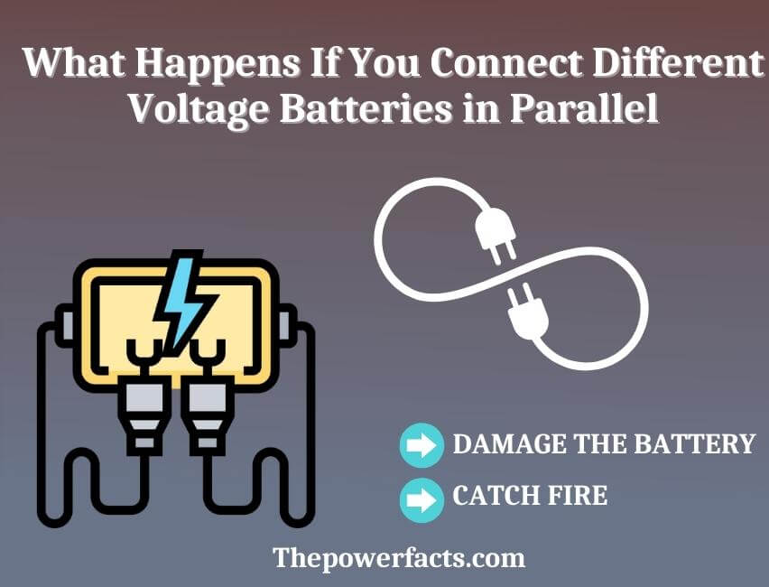 what happens if you connect different voltage batteries in parallel