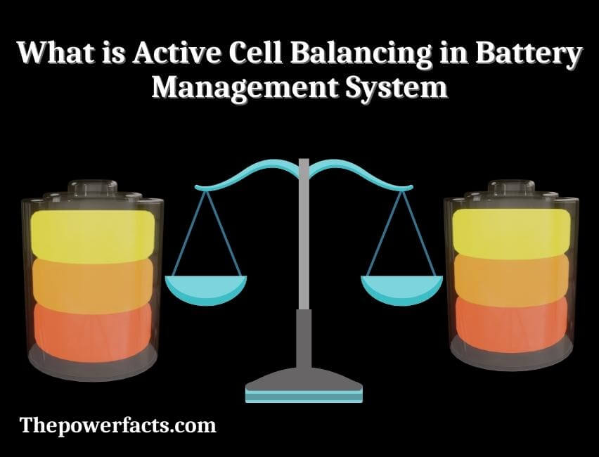 what is active cell balancing in battery management system