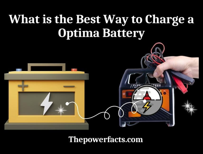 what is the best way to charge a optima battery
