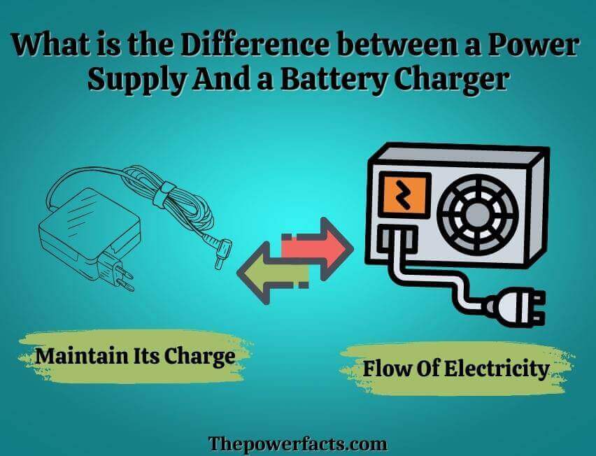 what is the difference between a power supply and a battery charger