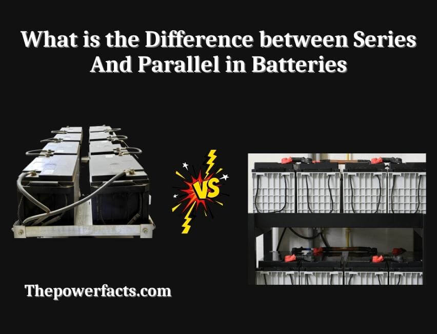 what is the difference between series and parallel in batteries