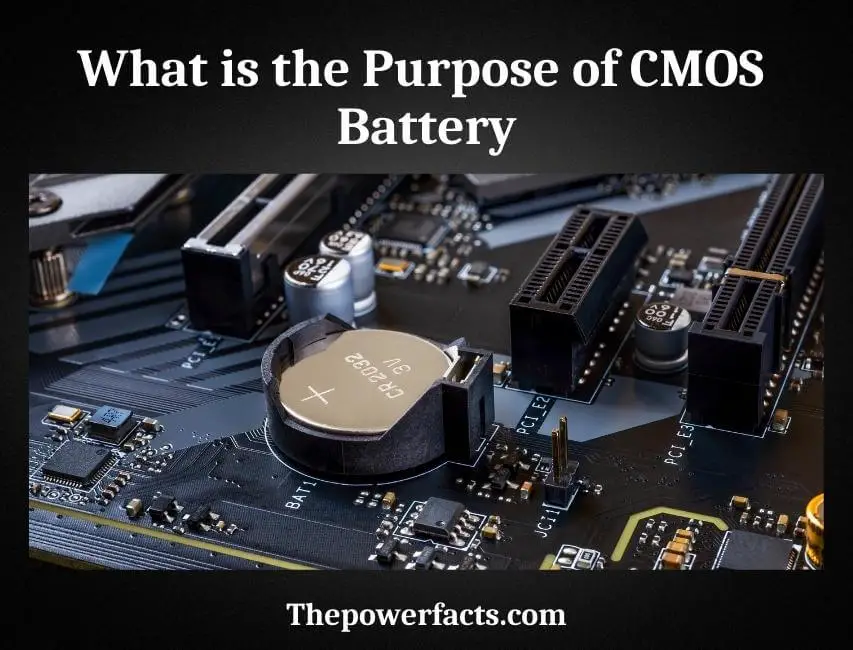 what is the purpose of cmos battery