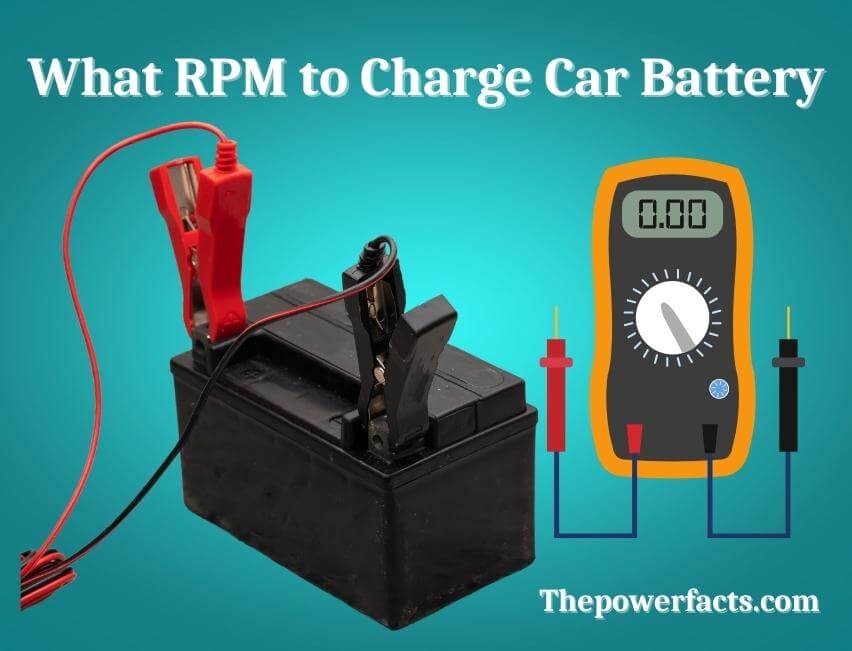 what rpm to charge car battery
