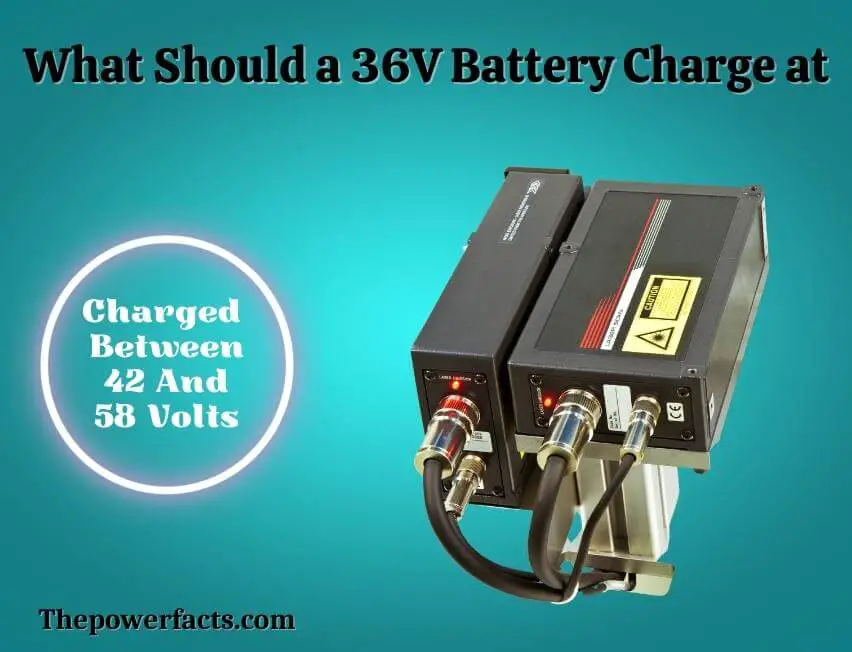 what should a 36v battery charge at