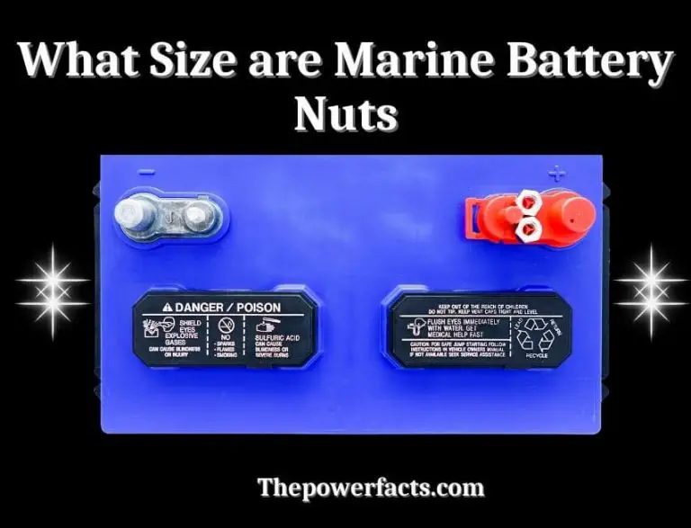 What Size are Marine Battery Nuts? (Type of Nut for Battery Terminal?) The Power Facts