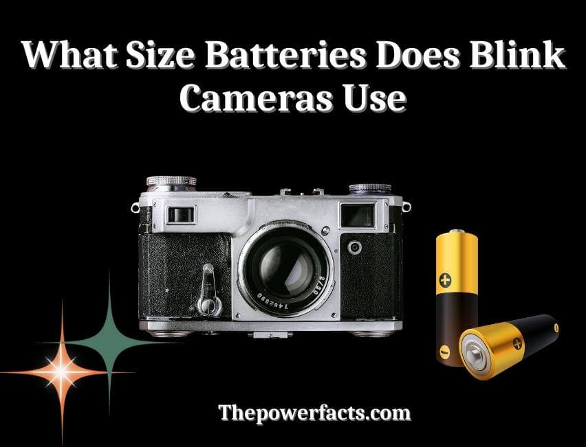 what size batteries does blink cameras use