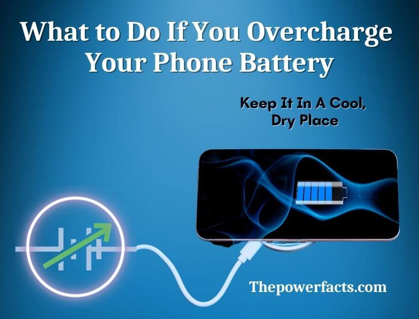 what to do if you overcharge your phone battery