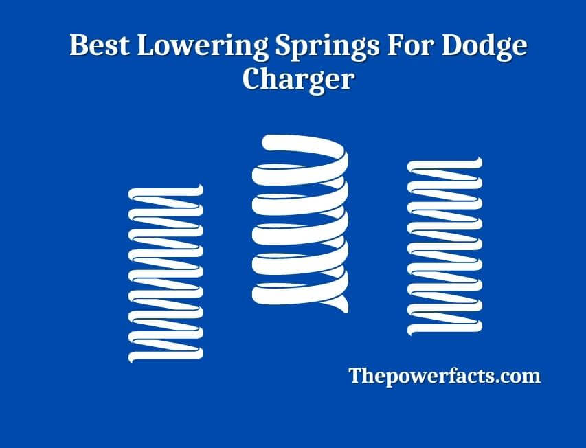 best lowering springs for dodge charger