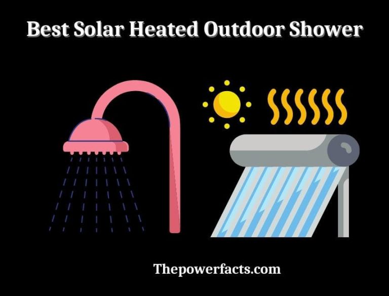 best solar heated outdoor shower
