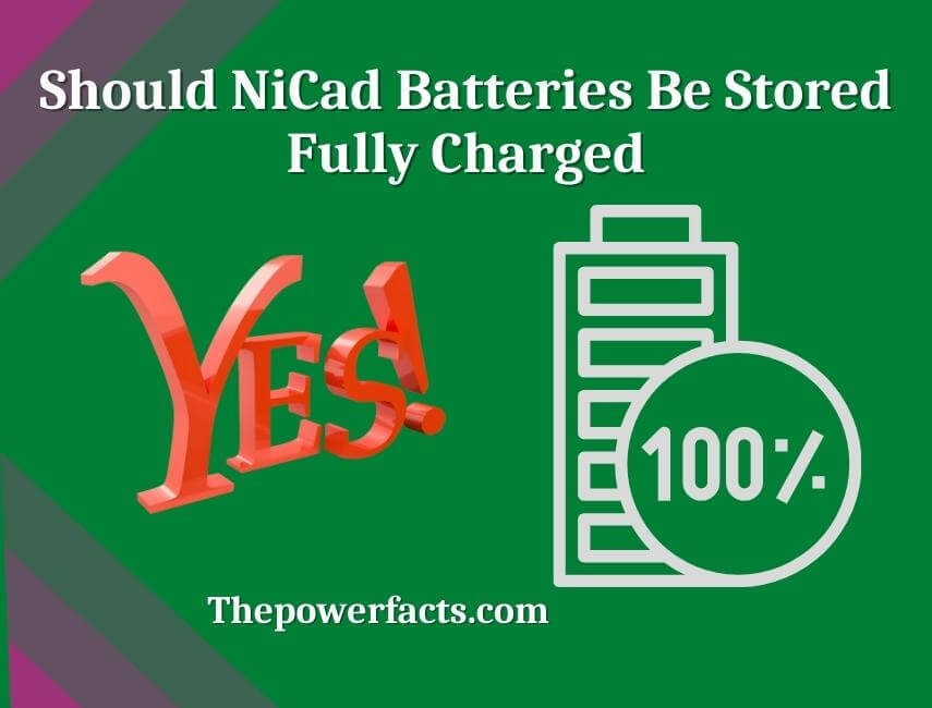 Should NiCad Batteries Be Stored Fully Charged? (Answered) The Power