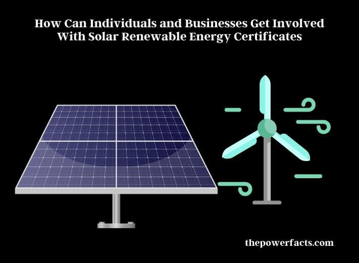 how can individuals and businesses get involved with solar renewable energy certificates