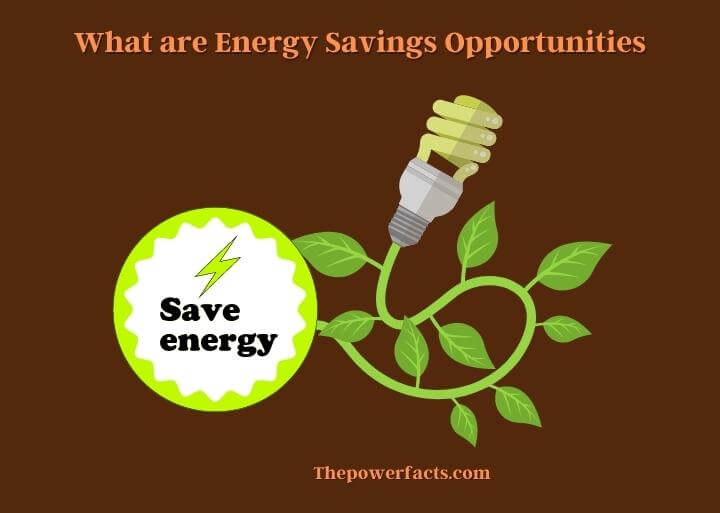 what are energy savings opportunities