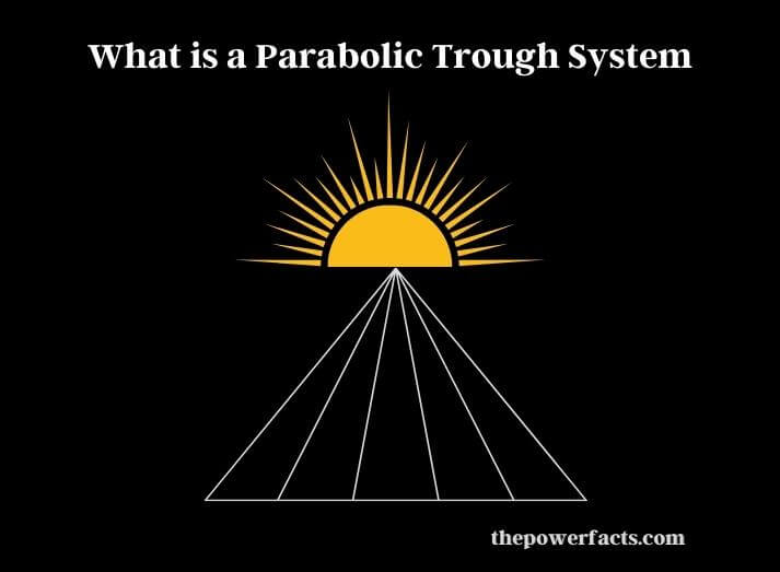 what is a parabolic trough system