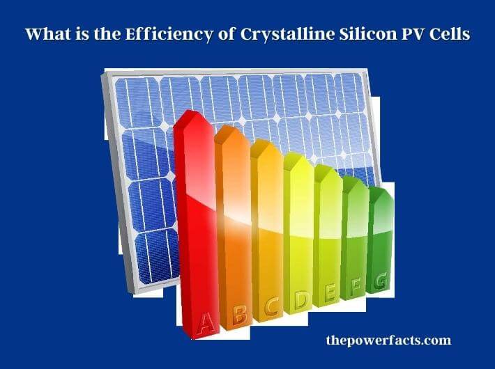 what is the efficiency of crystalline silicon pv cells