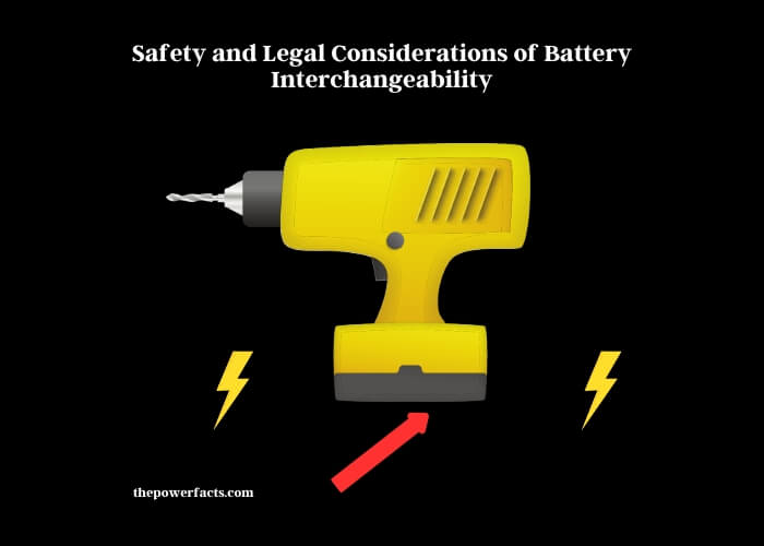 safety and legal considerations of battery interchangeability