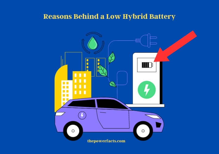 reasons behind a low hybrid battery