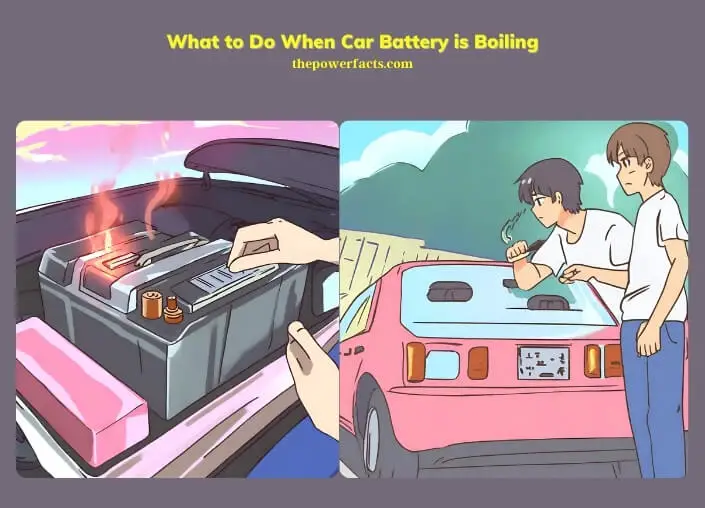what to do when car battery is boiling