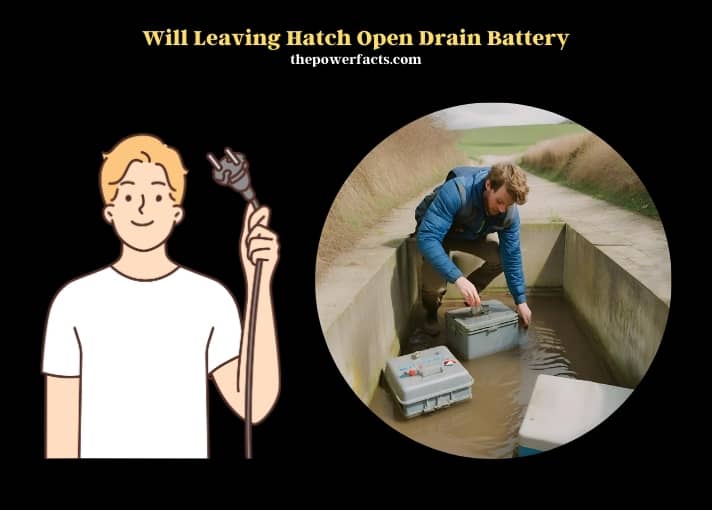 will leaving hatch open drain battery