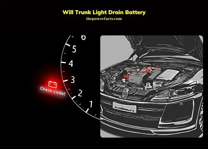 will trunk light drain battery